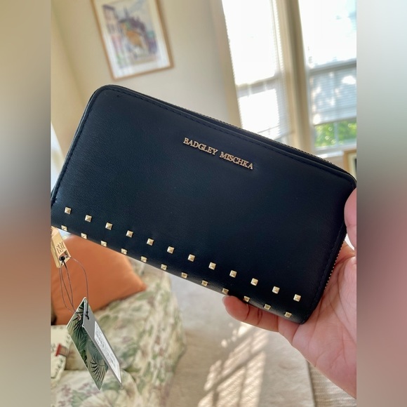Badgley Mischka Handbags - Bagley Mischka gold studded Wallet